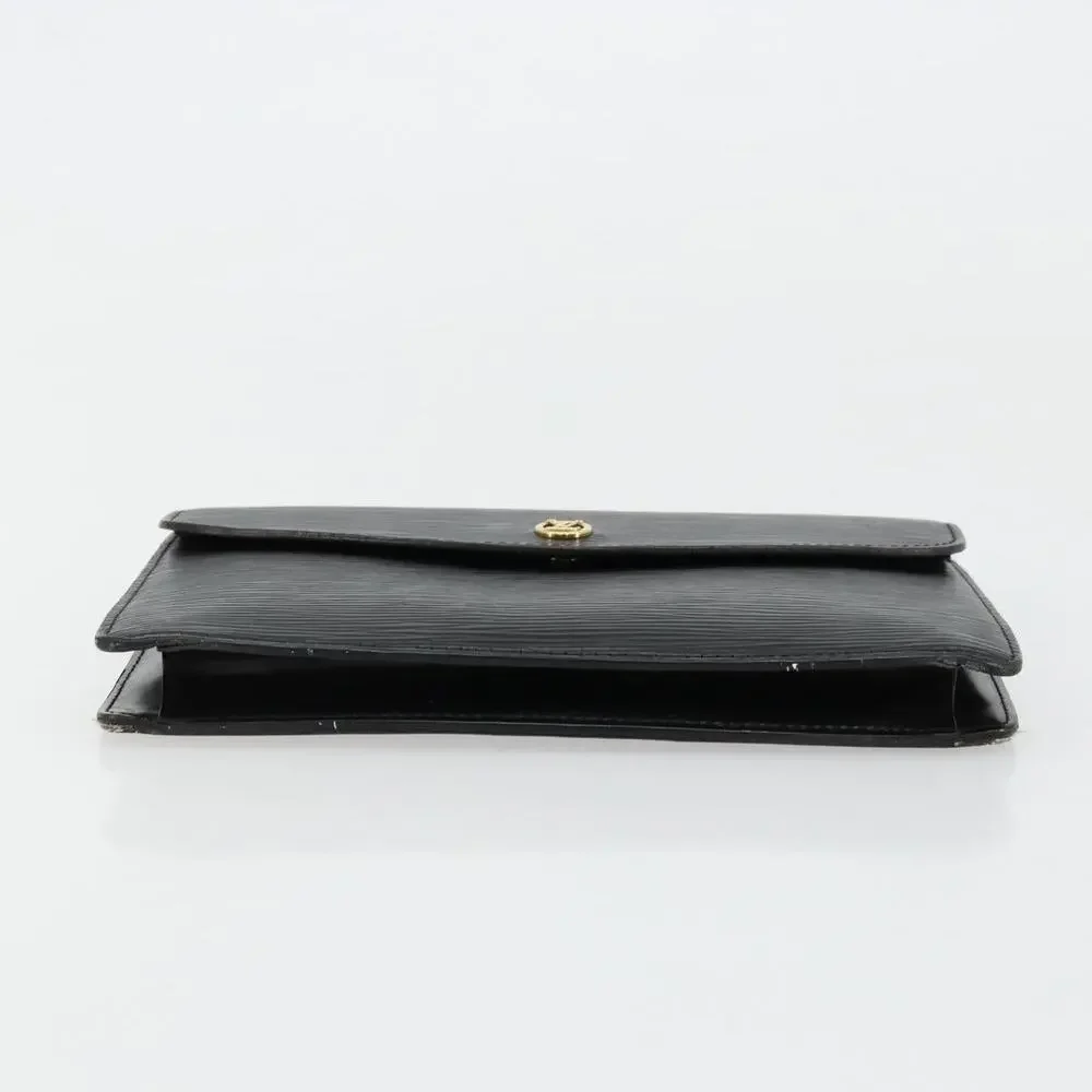 Louis Vuitton Epi Montaigne 23 Clutch Bag Black